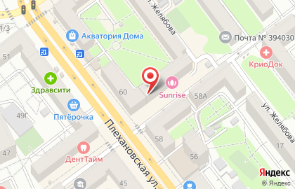 Магазин Елецкие кружева в Воронеже на карте