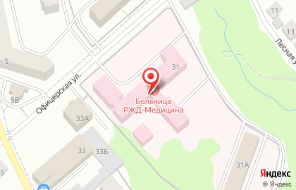 Отделенческая больница на станции Владимир, ОАО РЖД на карте