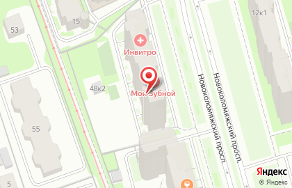 Школа-студия перманентного макияжа SubBrow на Новоколомяжском проспекте на карте