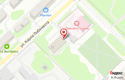 Супермаркет Пятёрочка на улице Карла Либкнехта на карте