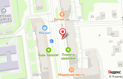Супермаркет Пятёрочка на улице Карла Маркса на карте