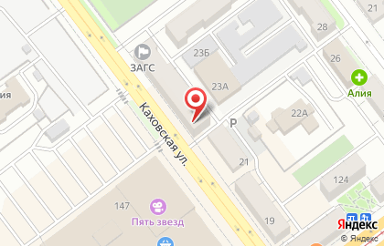 Служба доставки Сушисет на Каховской улице на карте