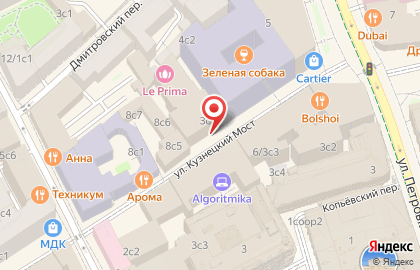Центр цвета города на карте