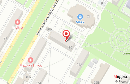 Гипермаркет Магнит в Уфе на карте