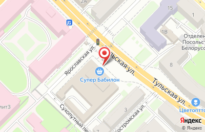 Банкомат Газпромбанк на Тульской улице на карте