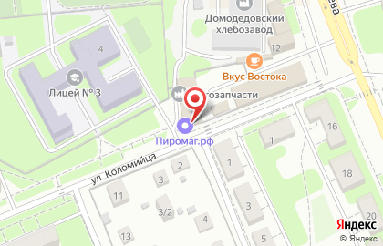 Магазин фейерверков и товаров для праздника на улице Корнеева на карте