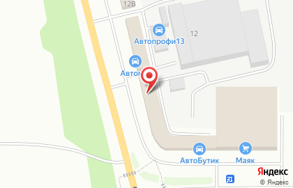 Магазин автозапчастей Транзит на Лямбирском шоссе на карте