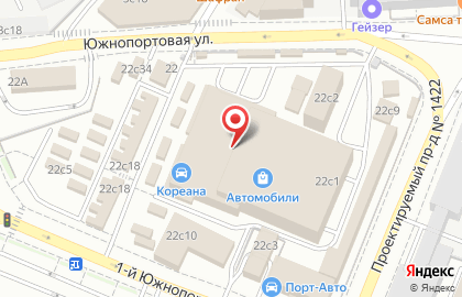 Автосервис СВ-Сервис на Южнопортовой улице на карте