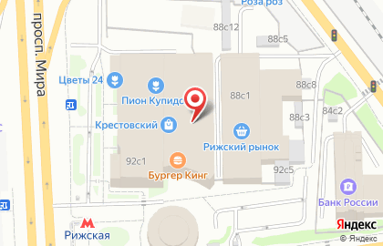 Перекресток на Рижской на карте