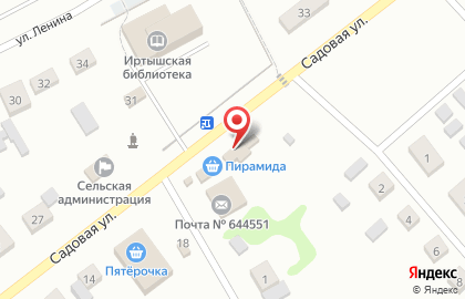 Продуктовый магазин Лукошко на Садовой улице на карте