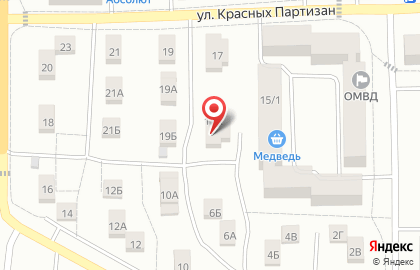 Дельта на улице Красных Партизан на карте