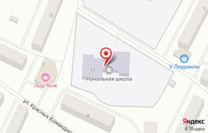 Начальная Школа на улице Красных Командиров на карте