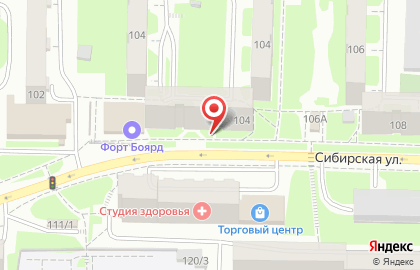 Химчистка-прачечная Тинтория на Сибирской улице на карте