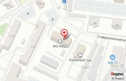 Межмуниципальный отдел МВД России в Калининском административном округе на карте