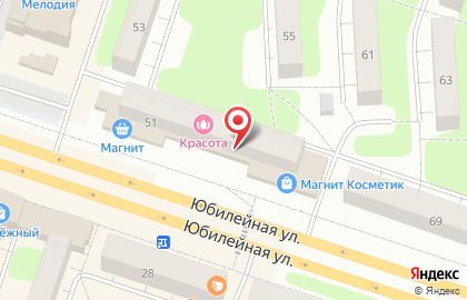 Туроператор Anex Tour на Юбилейной улице на карте