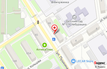 Аптечный пункт Ритм на улице Пушкина, 48 на карте