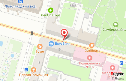 Бар Суши WOK в Калининском районе на карте