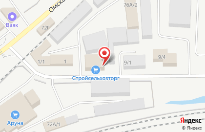 Торгово-производственная компания ААА Текс на Омской улице на карте