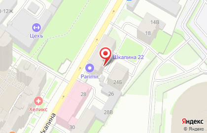 Русский осетр на улице Шкапина на карте