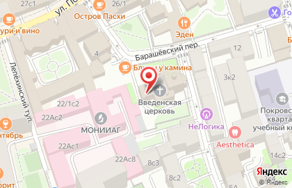 Храм Введения Пресвятой Богородицы в Барашах на карте