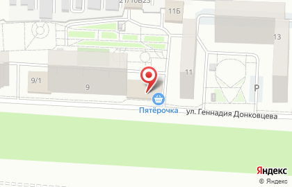Супермаркет Пятёрочка в Ленинском районе на карте