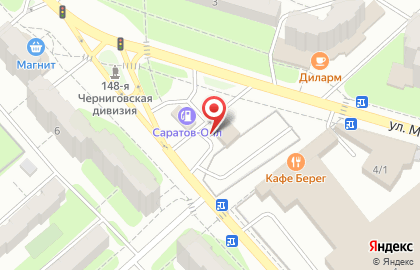 Шиномонтажная мастерская Скорпион на улице Марины Расковой на карте