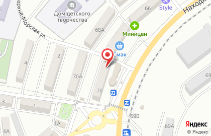 Магазин Диана на Находкинском проспекте на карте