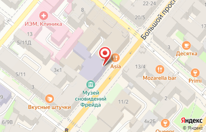 Бутик обуви, верхней одежды и сумок Baldinini в Петроградском районе на карте
