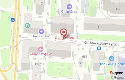 НмС+оптик на 6-й Кожуховской улице на карте