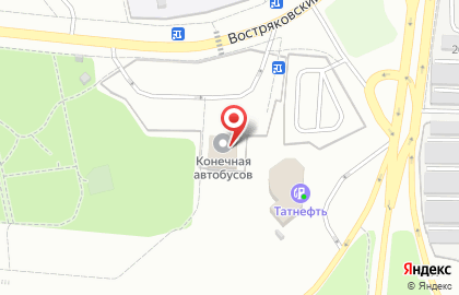 Бирюлёво-Западное, автобусная станция на карте