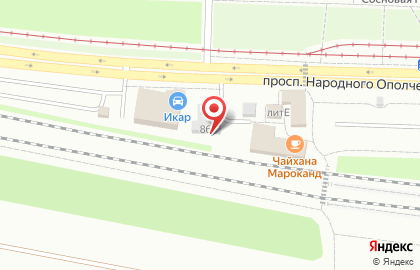 Радуга на проспекте Народного Ополчения на карте