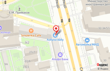 E-motion на Смоленская-Сенной площади на карте