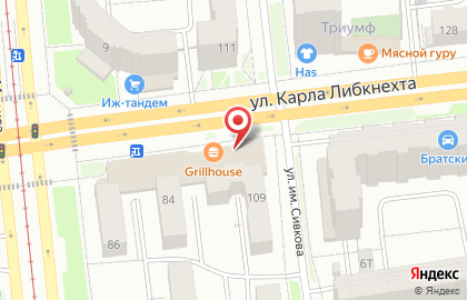 Микрокредитная компания Динар в Ижевске на карте