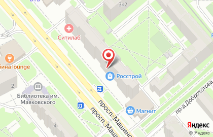 ООО "Данила-Мастер" на проспекте Машиностроителей на карте