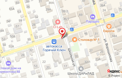 Супермаркет Магнит в Краснодаре на карте