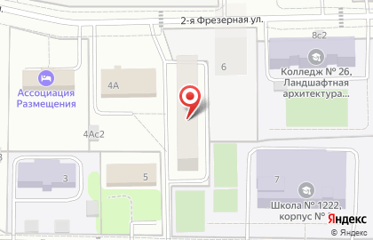 Общежитие в Москве на карте
