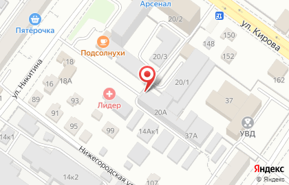 Компания услуг грузчиков, аутсорсинга персонала и грузоперевозок Грузотема в Октябрьском районе на карте