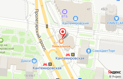 Хинкальная на Кантемировской на Кантемировской на карте