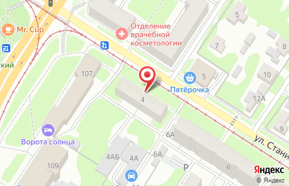 Салон-парикмахерская Триумф+ на улице Станиславского на карте