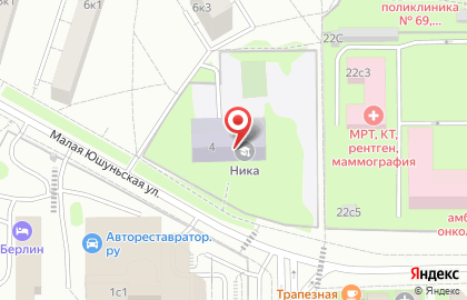 Школа Ника в Москве на карте