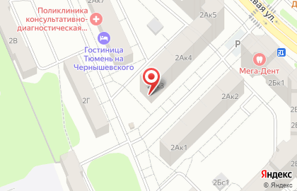 Продуктовый магазин в Тюмени на карте