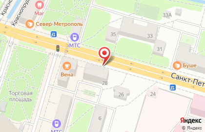 Страховая компания Росгосстрах на Санкт-Петербургском проспекте на карте