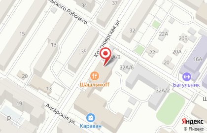 Автомойка Грасс на Красноярской улице на карте