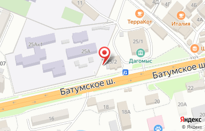 Элби на Батумском шоссе на карте