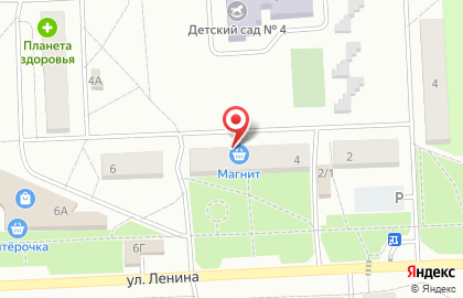 Парикмахерская на ул. Ленина, 4 на карте