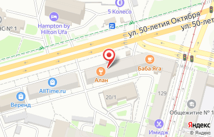 Компания ТканиВУФе на улице 50-летия Октября на карте