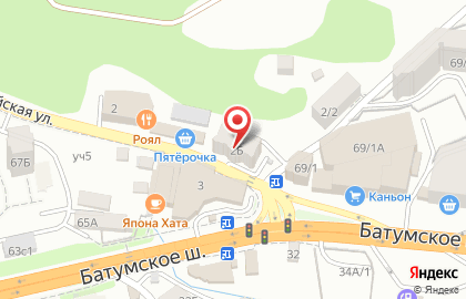 Торговая компания СочиГорСнаб-2 в Лазаревском районе на карте