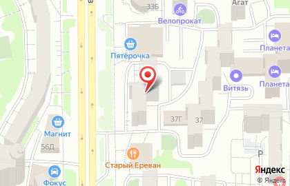 Торгово-обменный пункт Кристальная вода на улице Молодогвардейцев на карте