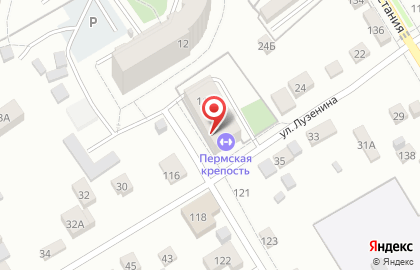 Пермская крепость на карте