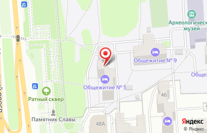 Общежитие ВГУ в Коминтерновском районе на карте